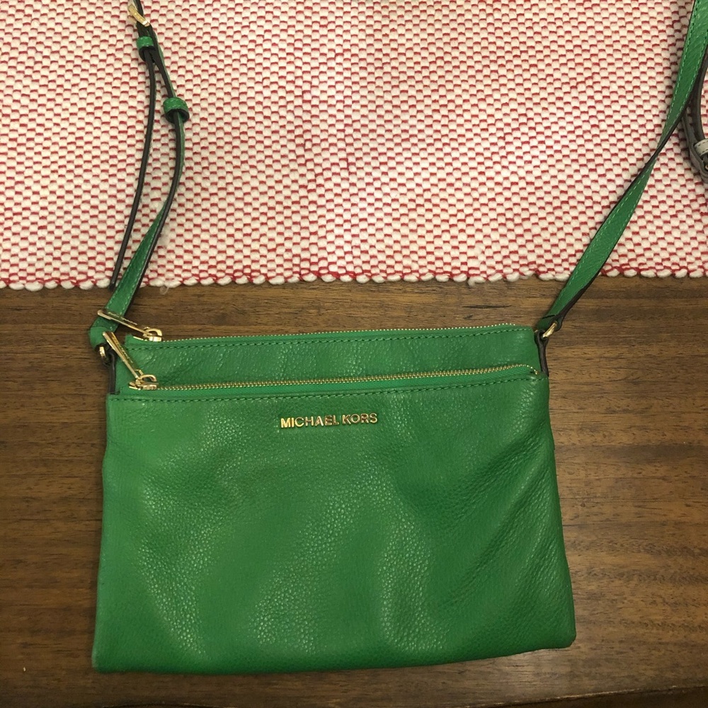 Michael Kors green crossbody